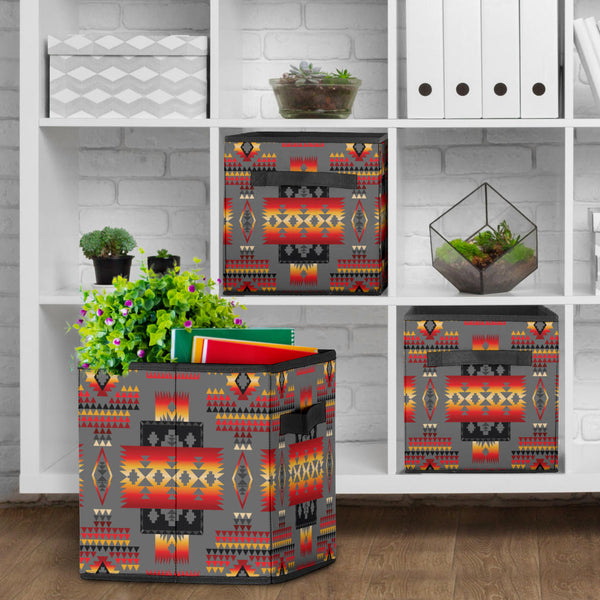 Gray Pattern Storage Cube - Image 4