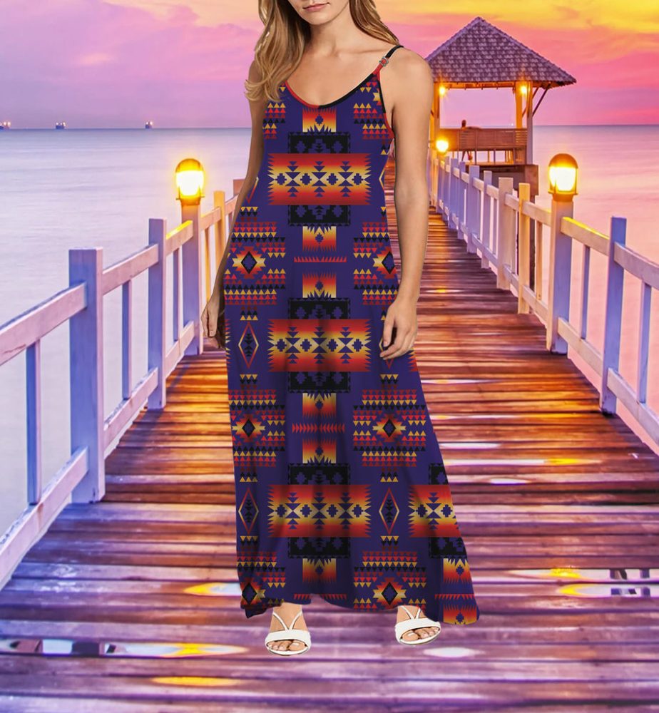 Tribe Design Native American Maxi Dress
