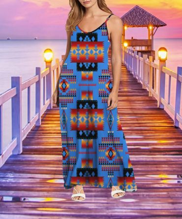 Tribe Design Native American Maxi Dress