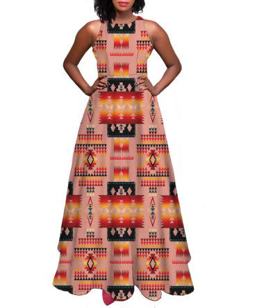 Pattern Native Sleeveless A-line skirt