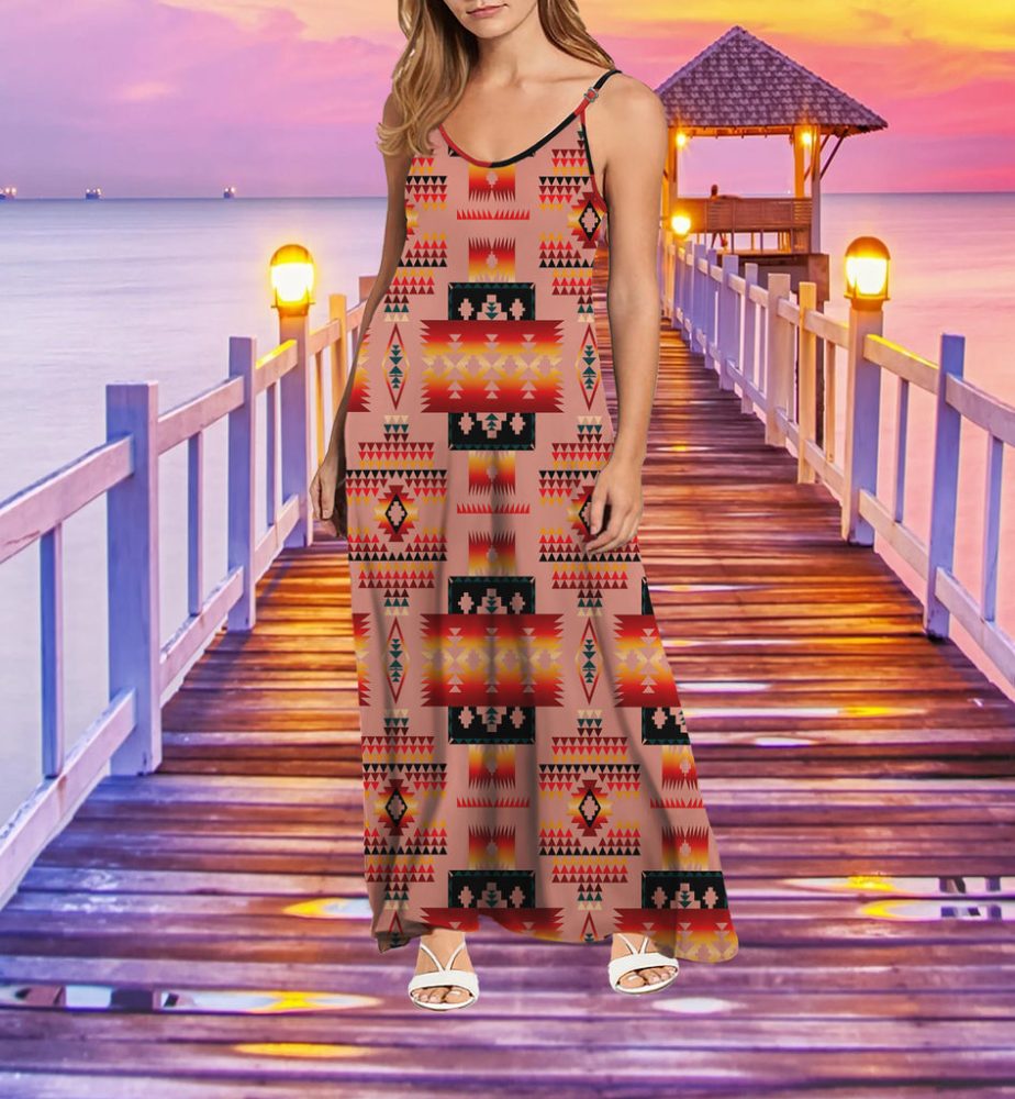 Tribe Design Native American Maxi Dress