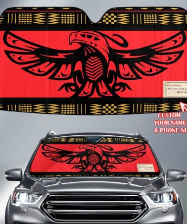 Pattern Native American Custom Name Auto Sun Shades