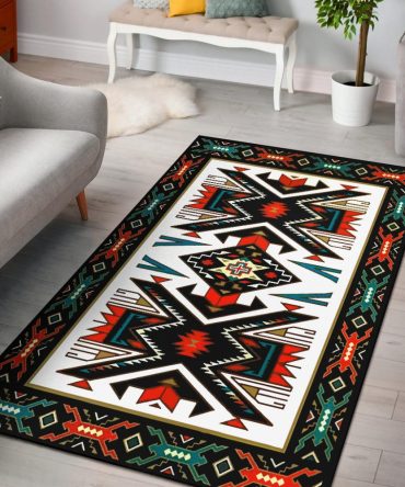 Tribal Colorful Pattern Native American Area Rug