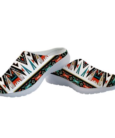 Tribal Colorful Pattern Mesh Slippers