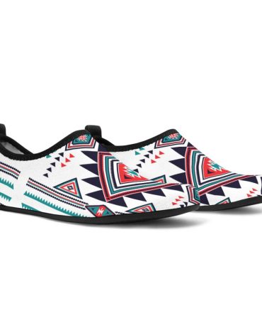 Tribal Colorful Pattern Native American Aqua Shoes