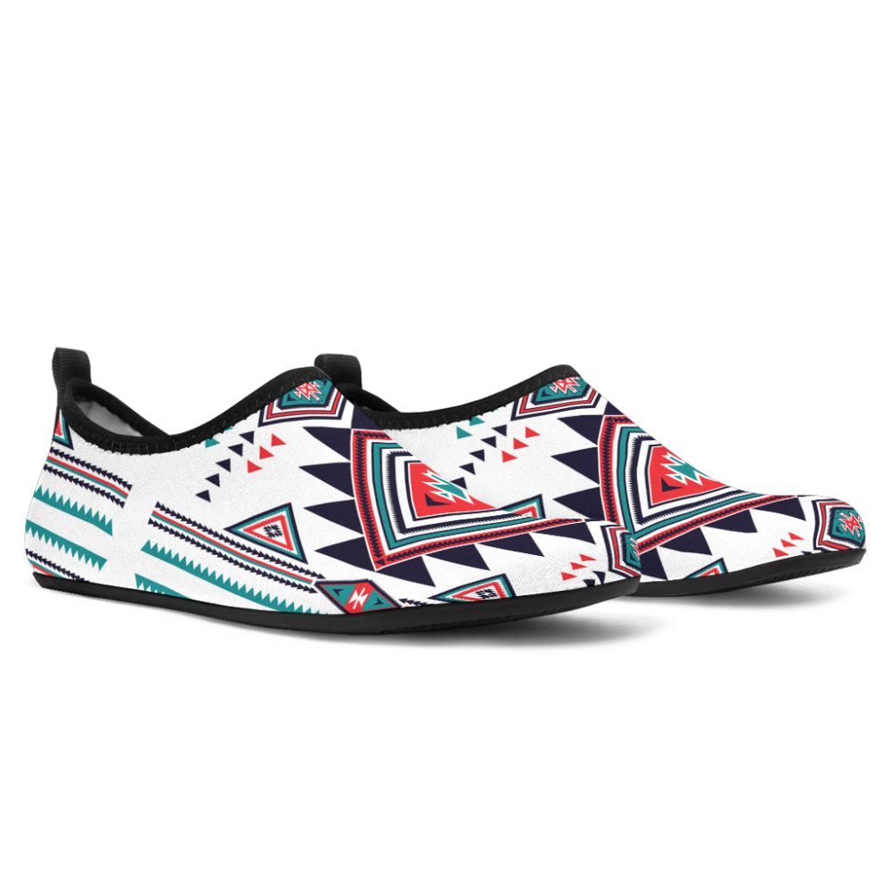Tribal Colorful Pattern Native American Aqua Shoes