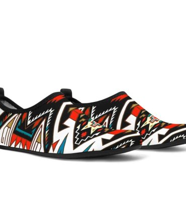 Tribal Colorful Pattern Native American Aqua Shoes