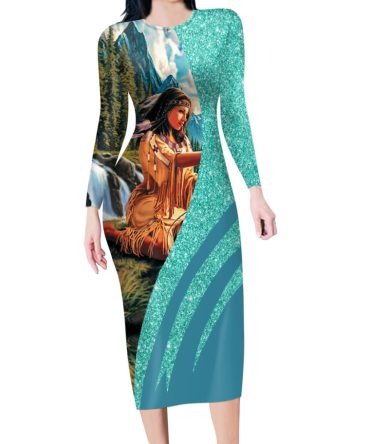 Wolves & Native Women Body Dress