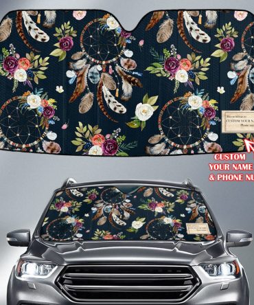 Pattern Native American Custom Name Auto Sun Shades