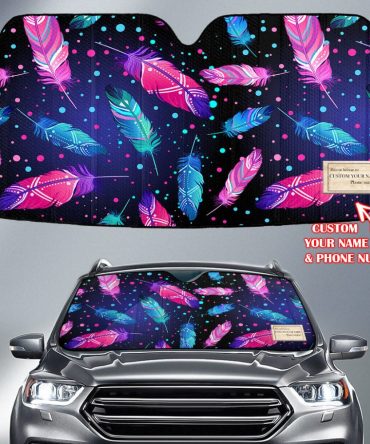 Pattern Native American Custom Name Auto Sun Shades