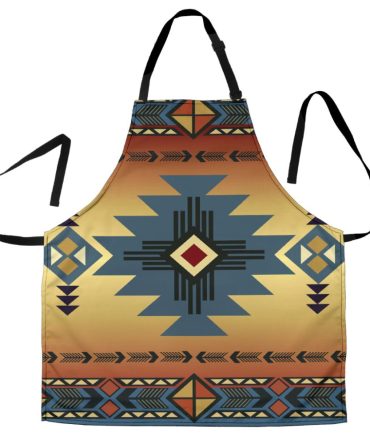 Southwest Blue Symbol Native American Apron