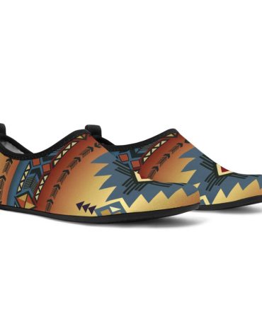 Southwest Blue Symbol Native American Aqua Shoes