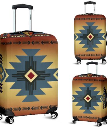 Southwest Blue Symbol Native American Luggage Covers