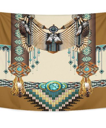 Brown Pattern Breastplate Native American Tapestry