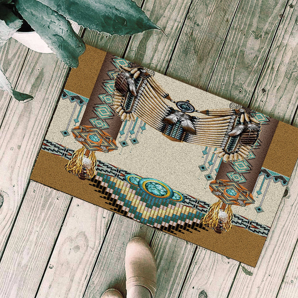 Brown Pattern Breastplate Native Doormat - Image 3