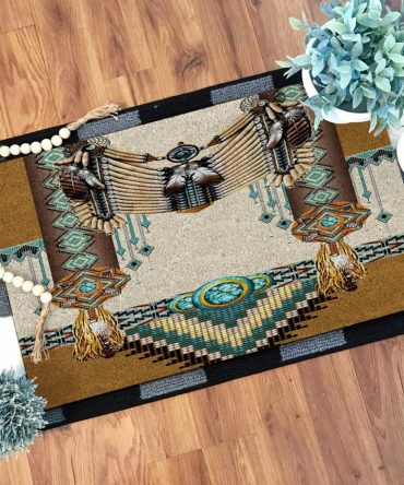 Brown Pattern Breastplate Native Doormat