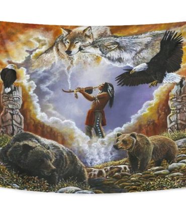 Calling The Totem Native American Tapestry