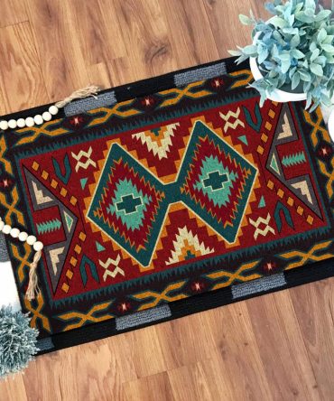 Native Red Yellow Pattern Native Doormat