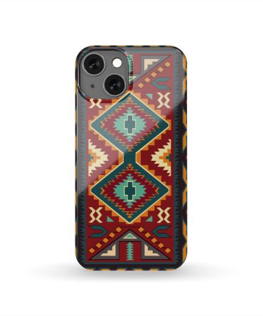Native Red Yellow Pattern Native American Phone Case
