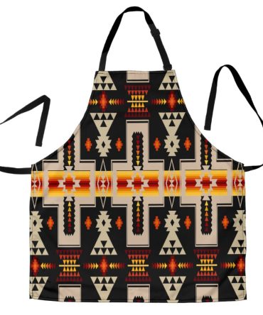 Black Tribe Design Native American Apron