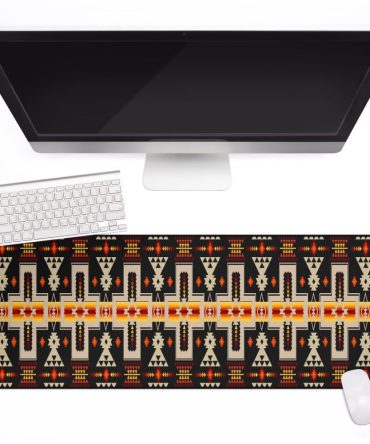 Black Tribe Design Native American Mouse Mat