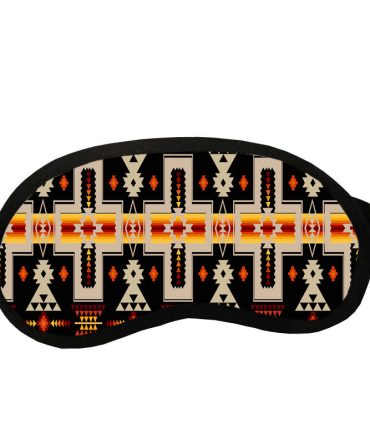 Black Tribe Design Native American Sleep Mask