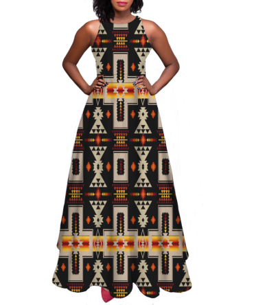 Pattern Native Sleeveless A-line skirt