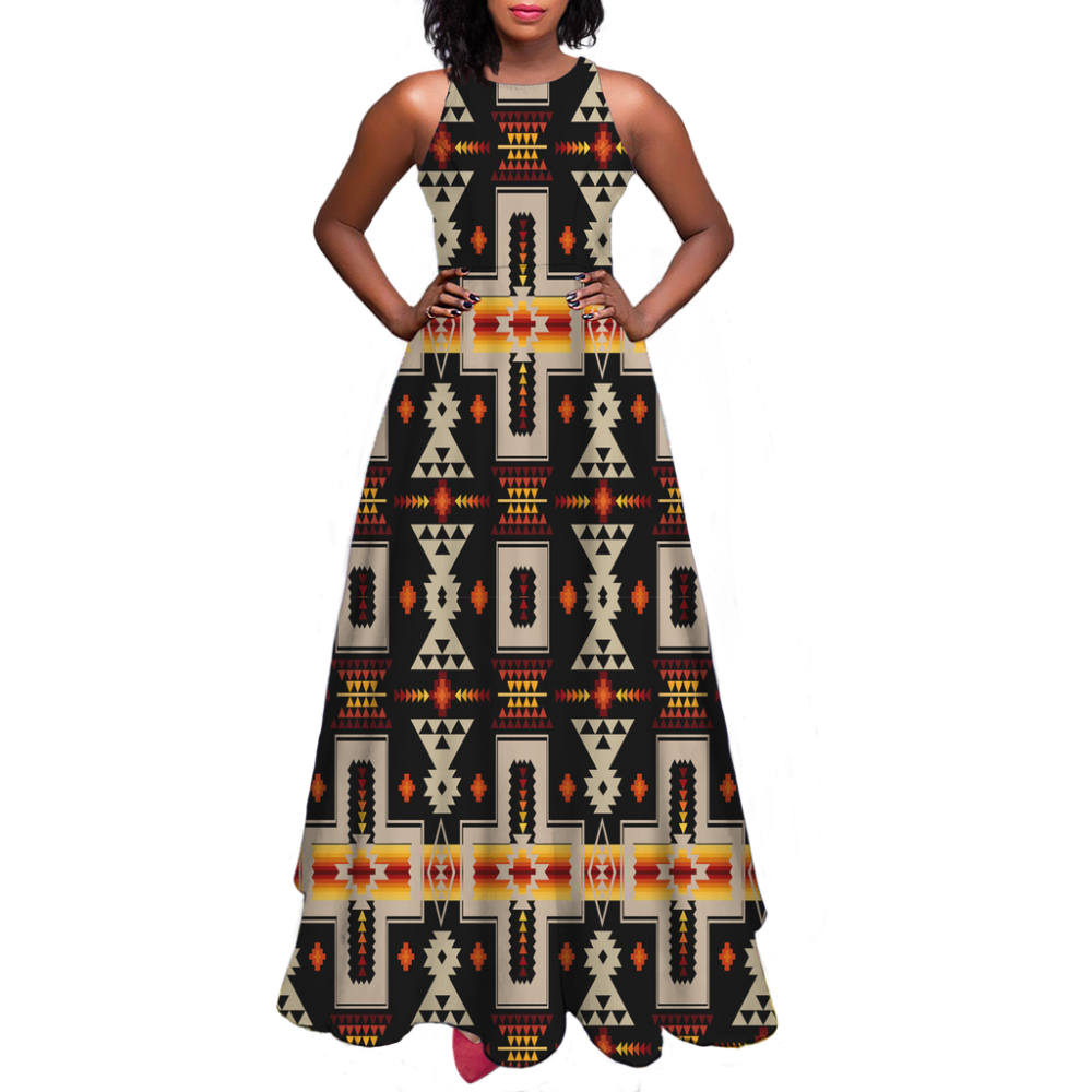 Pattern Native Sleeveless A-line skirt