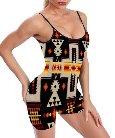 Tribe Design Basic Fitted Unitard Romper