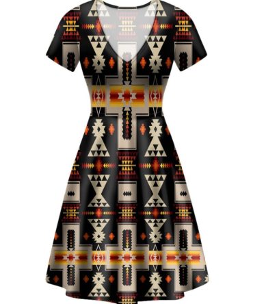 Tribe Design Native American Neck Dress
