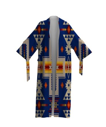 Navy Pattern Night Robe