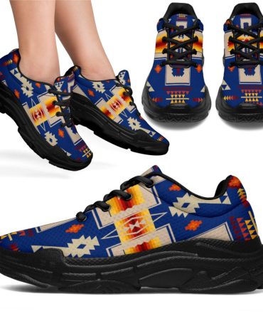 Navy Tribe Chunky Sneakers