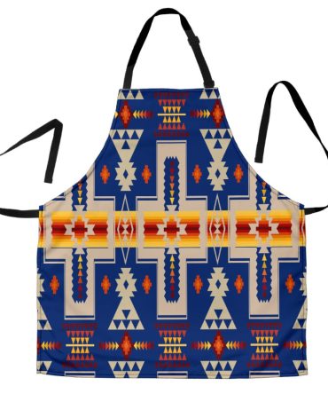 Navy Tribe Design Native American Apron