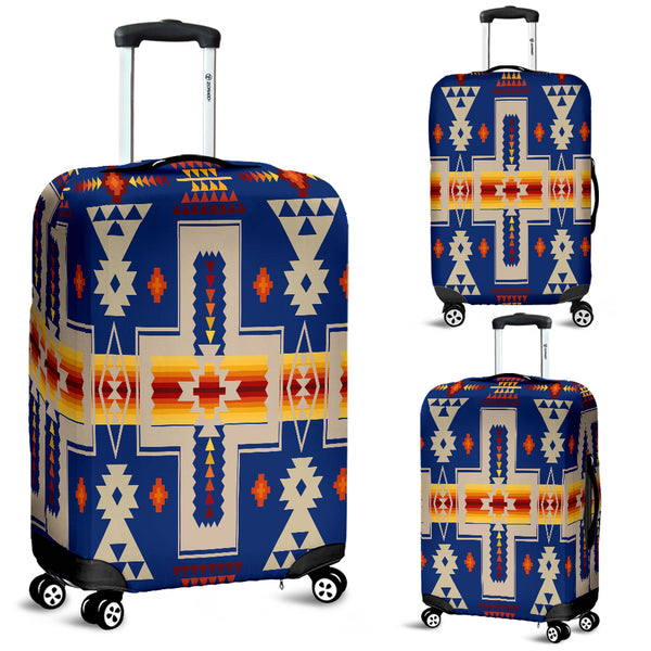 Navy Tribe Design Native American Luggage Covers - Image 2