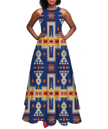 Pattern Native Sleeveless A-line skirt