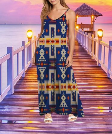 Tribe Design Native American Maxi Dress