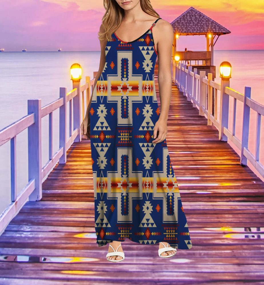Tribe Design Native American Maxi Dress