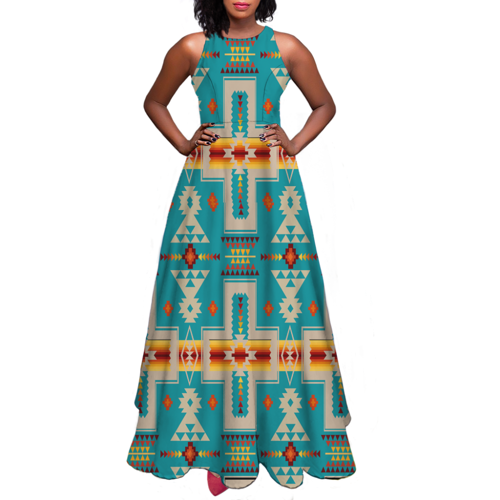 Pattern Native Sleeveless A-line skirt