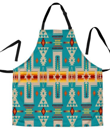 Turquoise Tribe Design Native American Apron