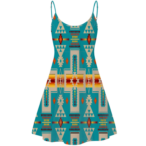 Turquoise Tribe Design Native American Strings Dress - Image 2