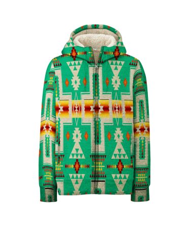 Green Design Native 3D Fleece Hoodie