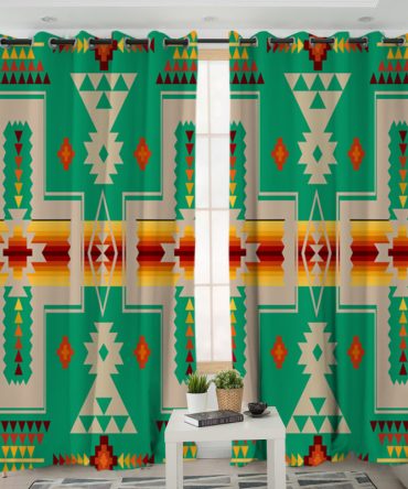 Green Design Native Living Room Curtain
