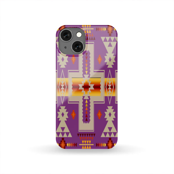 Light Purple Tribe Design Native American Phone Case - Image 2