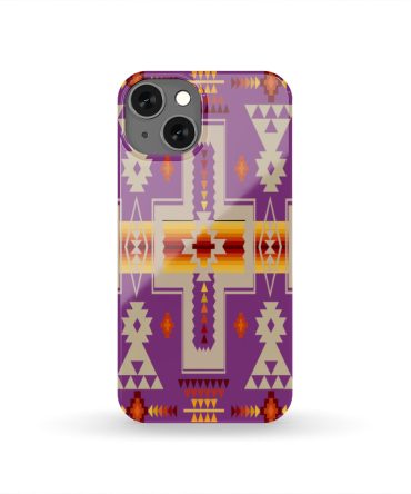 Light Purple Tribe Design Native American Phone Case