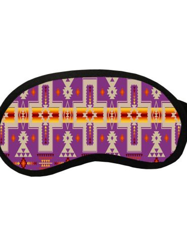 Light Purple Tribe Design Native American Sleep Mask