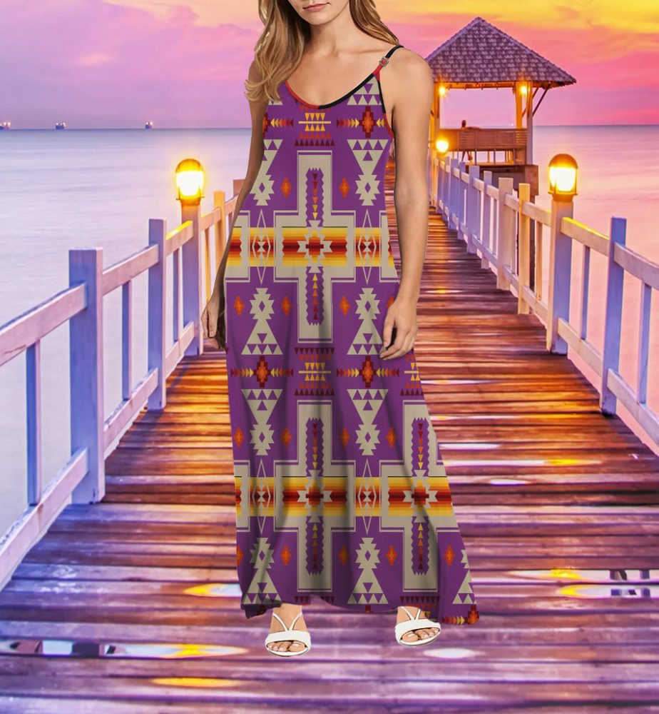 Tribe Design Native American Maxi Dress