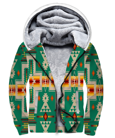 Green Tribe Design 3D Fleece Hoodie