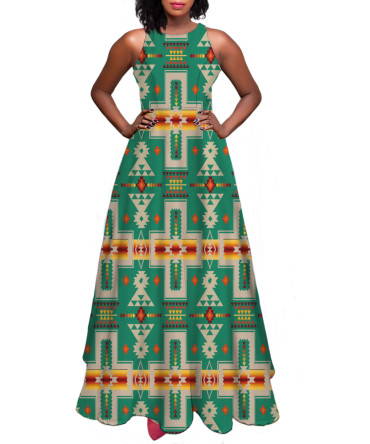 Pattern Native Sleeveless A-line skirt