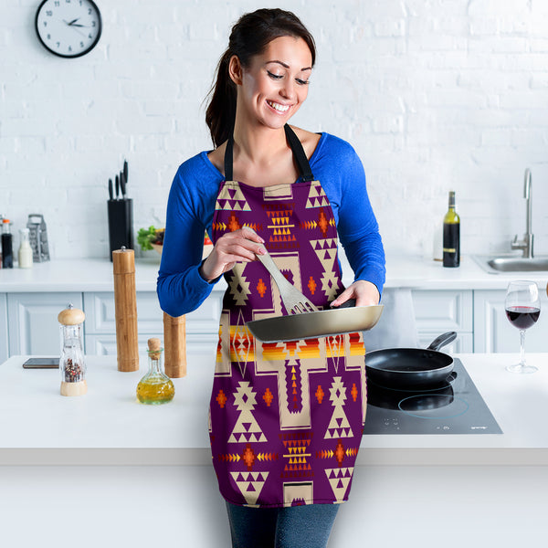 Purple Tribe Design Native American Apron - Image 4