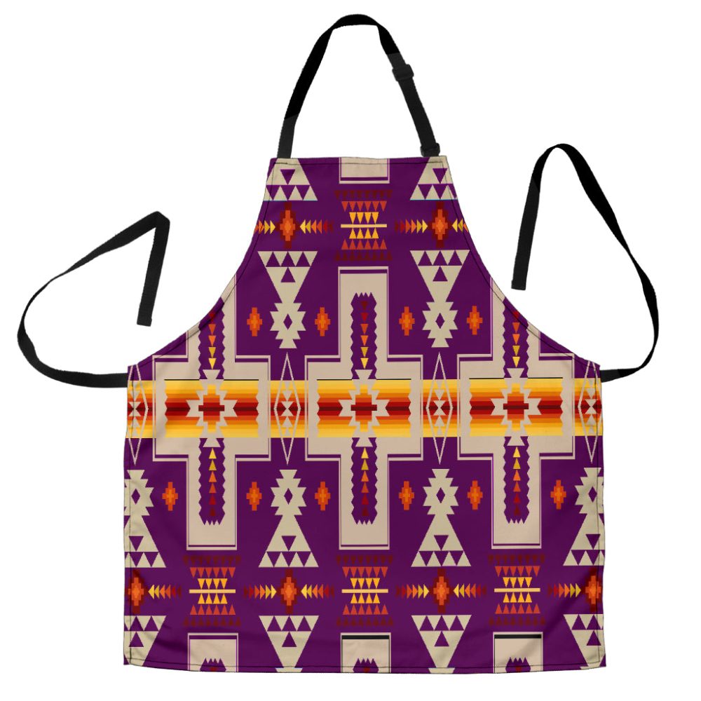Purple Tribe Design Native American Apron